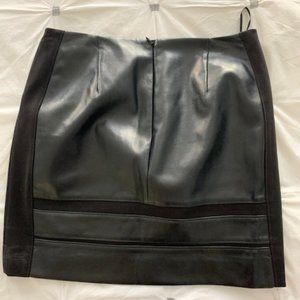 White House Black Market Leather Skirt